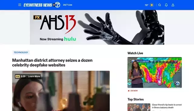 abc7ny.com homepage screenshot