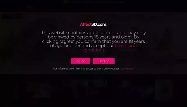 affect3d.com homepage screenshot