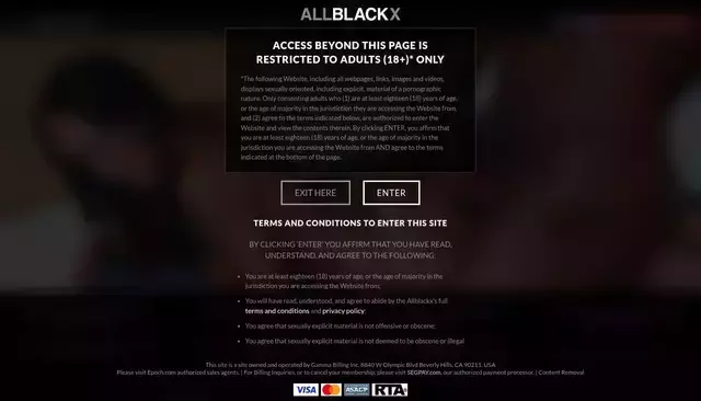 allblackx.com homepage screenshot