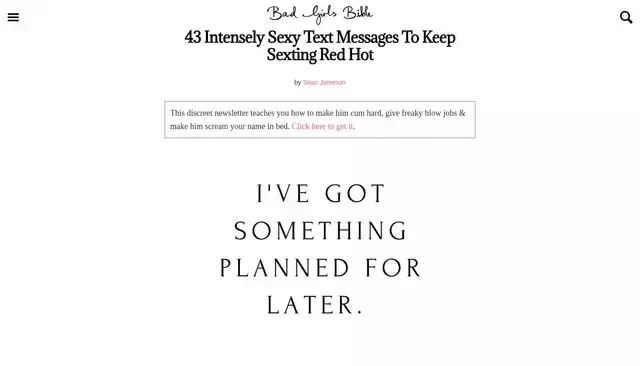 badgirlsbible.com homepage screenshot