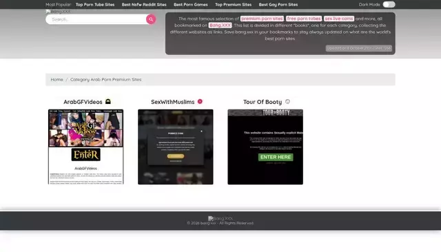 bang.xxx homepage screenshot