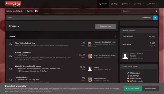 breeding.zone homepage screenshot