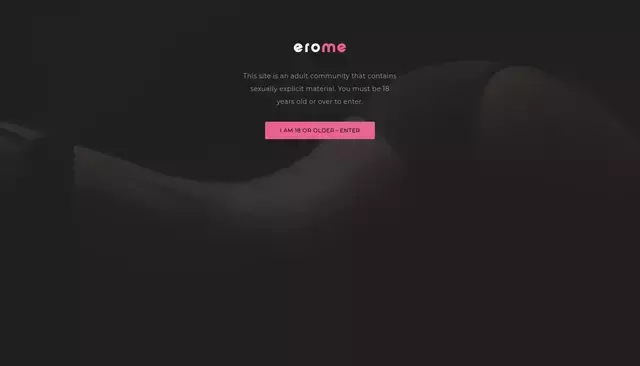 erome.com homepage screenshot