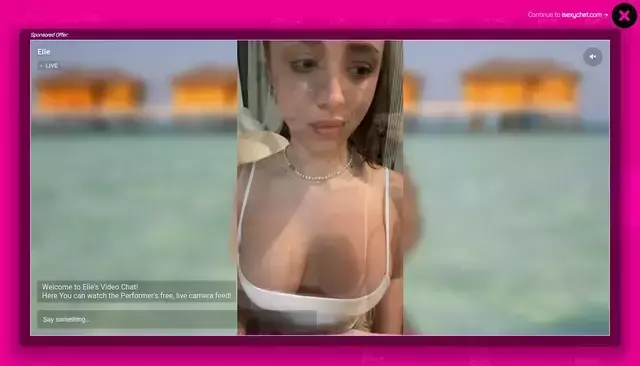 isexychat.com homepage screenshot