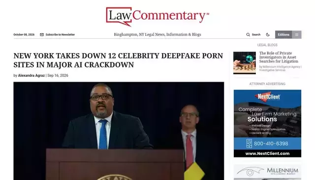lawcommentary.com homepage screenshot