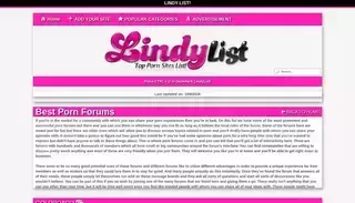 Lindy List 11+ Best Porn Forums - LindyList.org