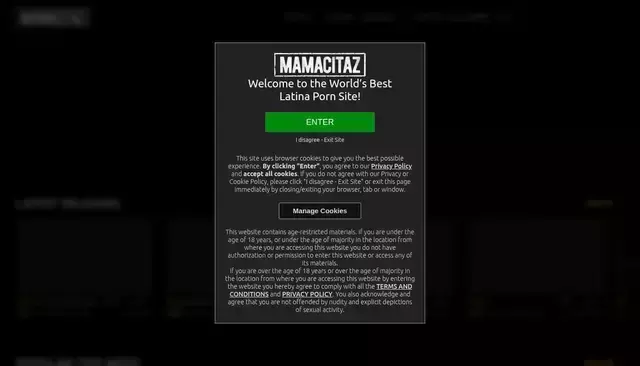 mamacitaz.com homepage screenshot