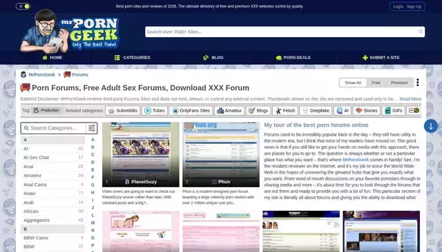 mrporngeek.com homepage screenshot