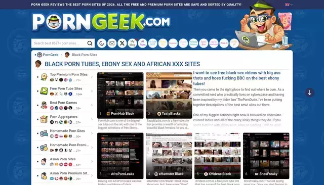 porngeek.com homepage screenshot