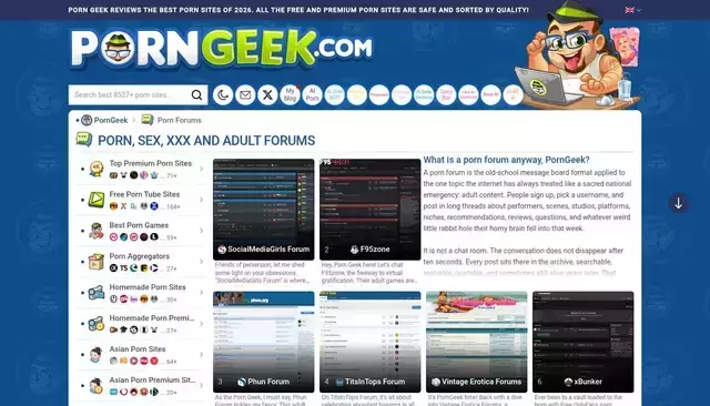 porngeek.com homepage screenshot