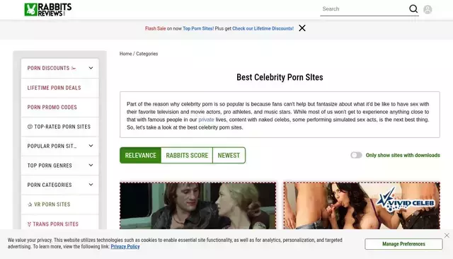 rabbitsreviews.com homepage screenshot
