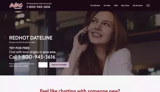 redhotdateline.com homepage screenshot