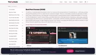 The Fap Guide Best Porn Forums (2026) - Reviewed & Ranked | TheFapGuide