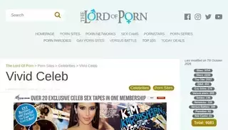 The Lord Of Porn Vivid Celeb Review - Celebrity Porn Sites | The Lord of Porn