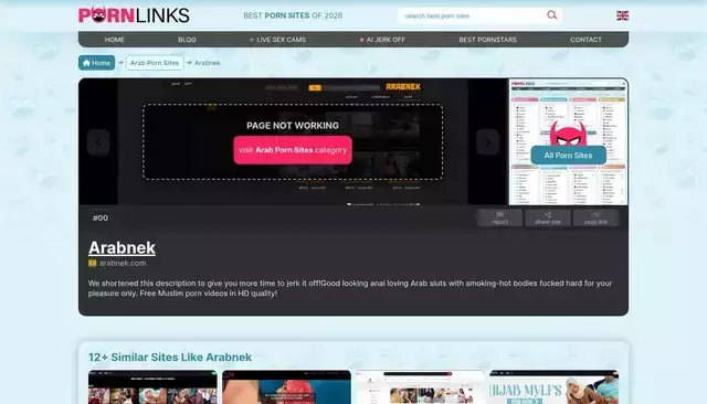 thepornlinks.com homepage screenshot