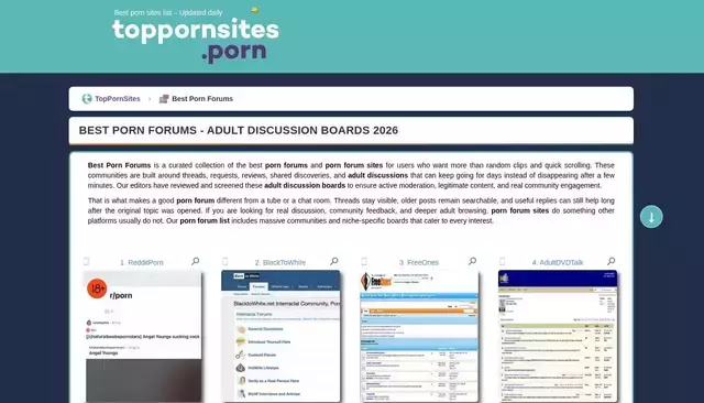toppornsites.porn homepage screenshot