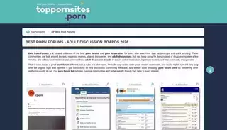 Top Porn Sites Best Porn Forums List 2026 | TopPornSites.Porn