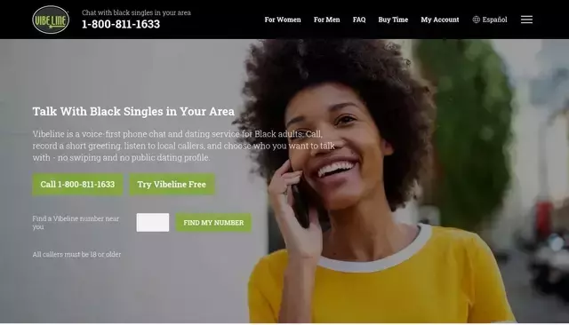 vibeline.com homepage screenshot