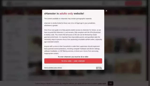 xhamster.com homepage screenshot