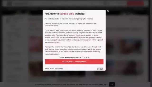 xhamster.com homepage screenshot