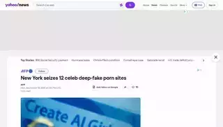 Yahoo New York seizes 12 celeb deep-fake porn sites